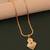 Traditional  gold plated diamond pendent with earring