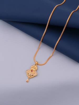 gold-plated pendant set with traditional work 3