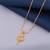 Traditional  gold plated diamond pendent with earring