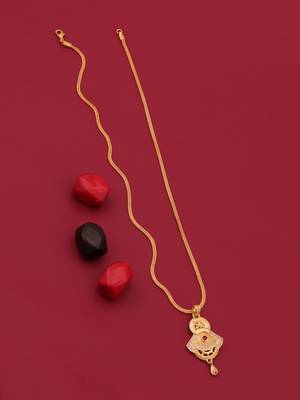 gold-plated pendant set with traditional work 4