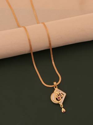 gold plated pendant earrings set with traditional design 2