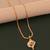 Traditional  gold plated diamond pendent with earring