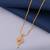 Traditional  gold plated diamond pendent with earring
