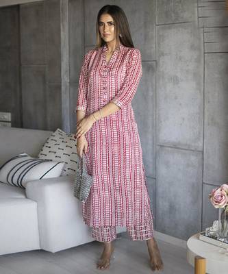 Muslin printed 2 piece set 1