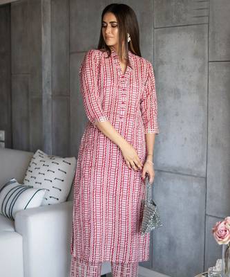 Muslin printed 2 piece set 2