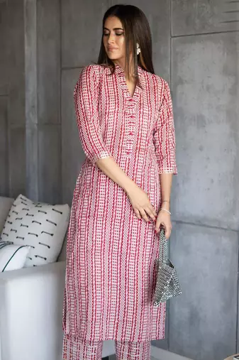 Muslin printed 2 piece set