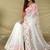 White Color Embroidery Work And Chifon Saree