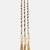 Gold plated shell tassel white parandi