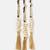 Gold plated shell tassel white parandi