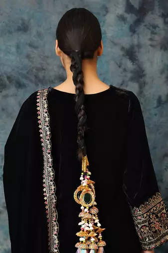 Gold plated mirror multicolor parandi