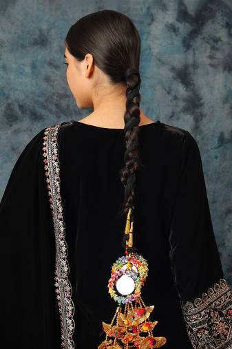 Gold plated mirror multicolor parandi