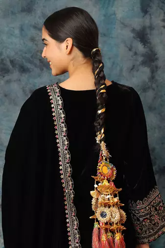 Gold plated mirror multicolor parandi