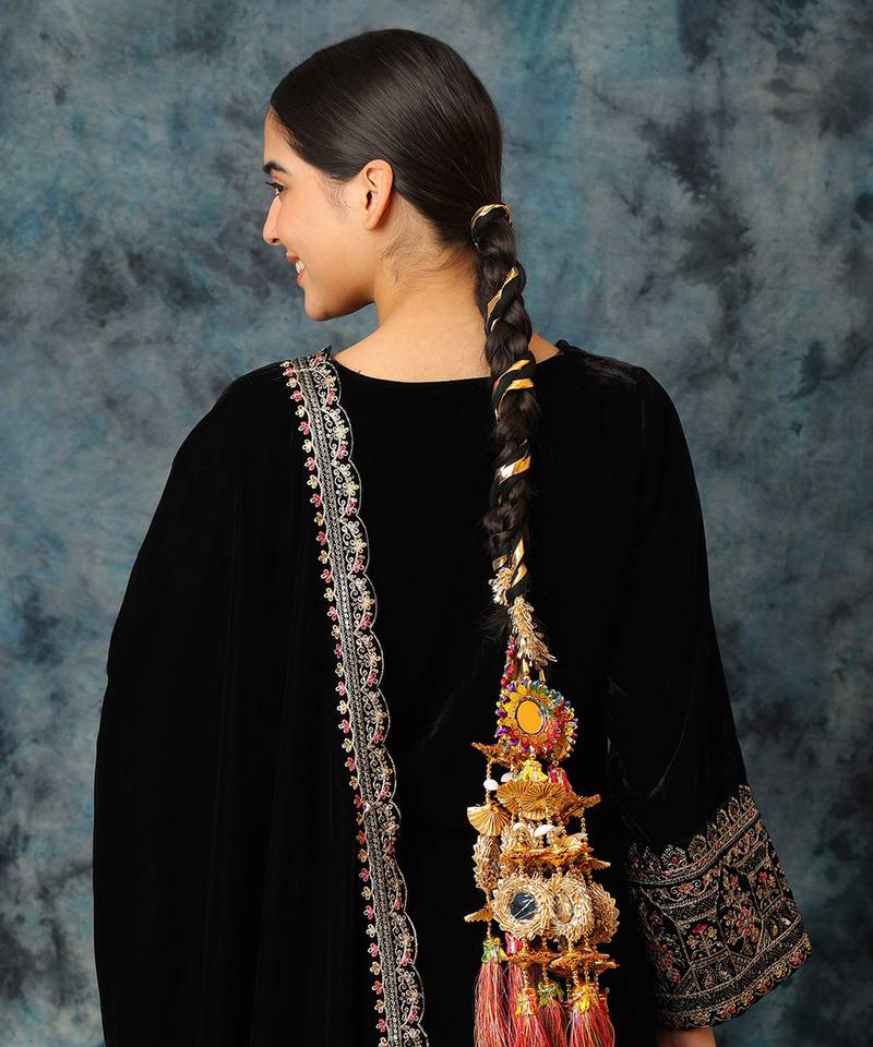 Gold plated mirror multicolor parandi