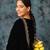 Gold plated yellow floral parandi