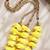 Gold plated yellow floral parandi