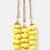 Gold plated yellow floral parandi