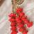 Gold plated red floral parandi