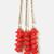 Gold plated red floral parandi