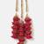 Gold plated pink floral parandi