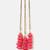 Gold plated rose pink floral parandi