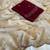 Off-White Color Embroidery Work  Silk Saree