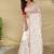 White Color Embroidery And Zarii Weaving Silk Saree