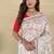White Color Embroidery And Zarii Weaving Silk Saree