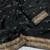 Black Color Embroidery cording & Sequance work Space Silk Saree