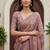 Onion Pink Color Dori Work With Printed Work Silk Blend Saree
