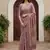 Onion Pink Color Dori Work With Printed Work Silk Blend Saree