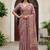 Onion Pink Color Dori Work With Printed Work Silk Blend Saree