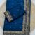 Royal Blue Color Embroidery cording & Sequance work Space Silk Saree