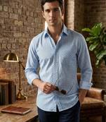 Men regular fit printed casual shirt