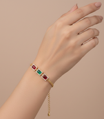 Traditional  gold plated bracelet with lobster clasp