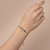 Traditional  gold plated bracelet with lobster clasp