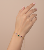 Traditional  gold plated bracelet with lobster clasp