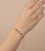 Traditional  gold plated bracelet with lobster clasp