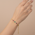 Traditional  gold plated bracelet with lobster clasp
