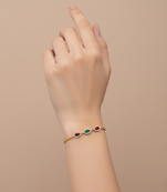 Traditional  gold plated bracelet with lobster clasp
