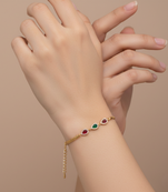 Traditional  gold plated bracelet with lobster clasp
