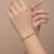 Traditional  gold plated bracelet with lobster clasp