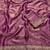 Lavender Color Embroidery cording & Sequance work Space Silk Saree