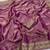 Lavender Color Embroidery cording & Sequance work Space Silk Saree