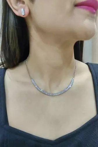 Single line ad necklace set