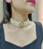 Kashaf pearl studded choker (only)
