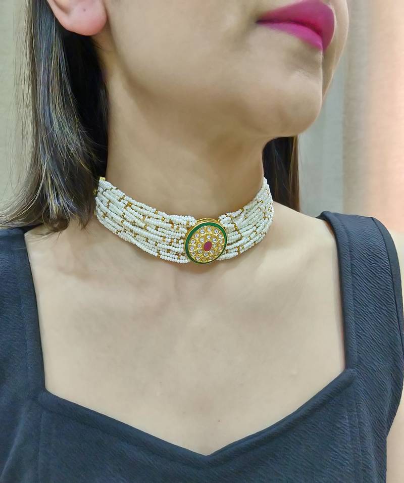 Kashaf pearl studded choker (only)