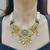Pearl studded necklace set