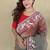 Light Brown Color  multithread embroidery Work Silk Saree