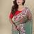 Olive Color  multithread embroidery Work Silk Saree