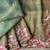 Olive Color  multithread embroidery Work Silk Saree